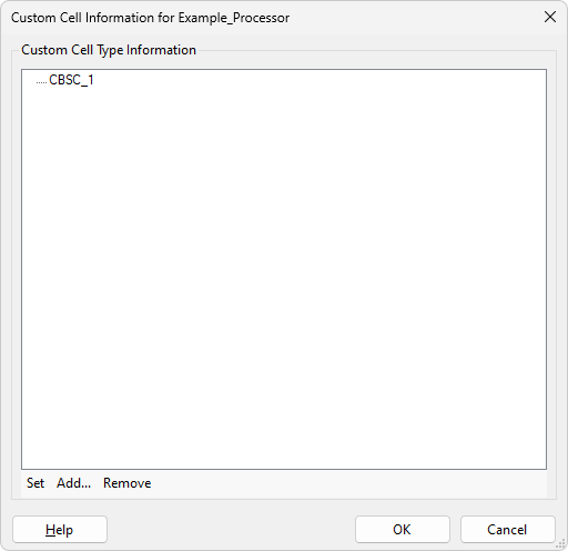 Undefined custom cell types