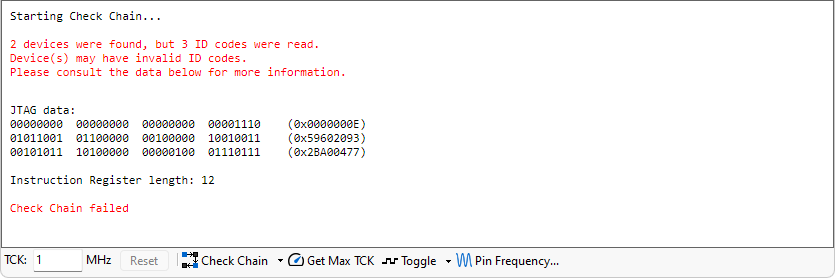 Message: Invalid ID Codes