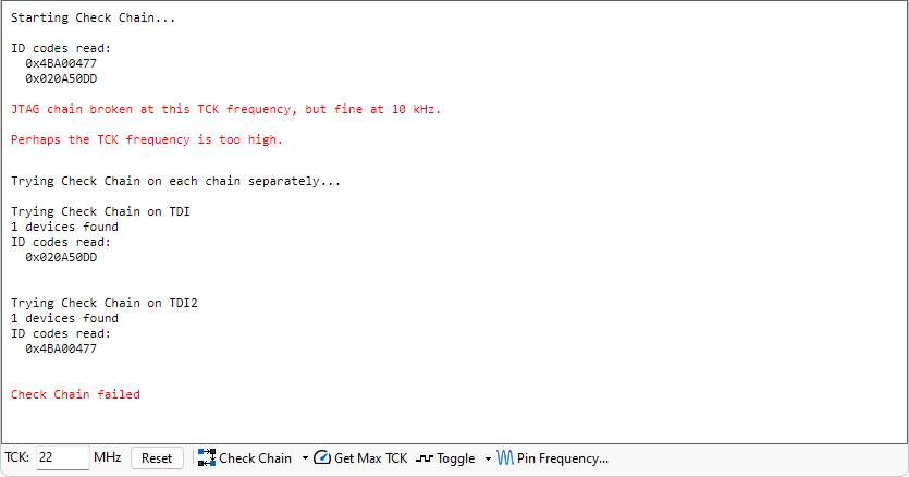 Message: Multiple Chain Error