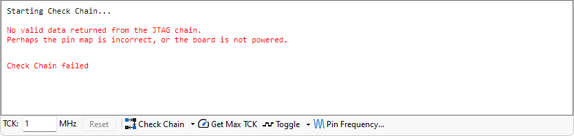 Message: No valid data returned