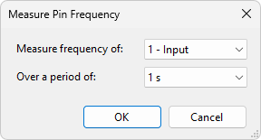 Message: Measure Pin Frequency.