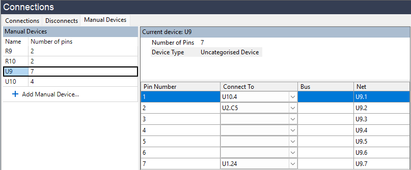 Adding U9 as a manual device