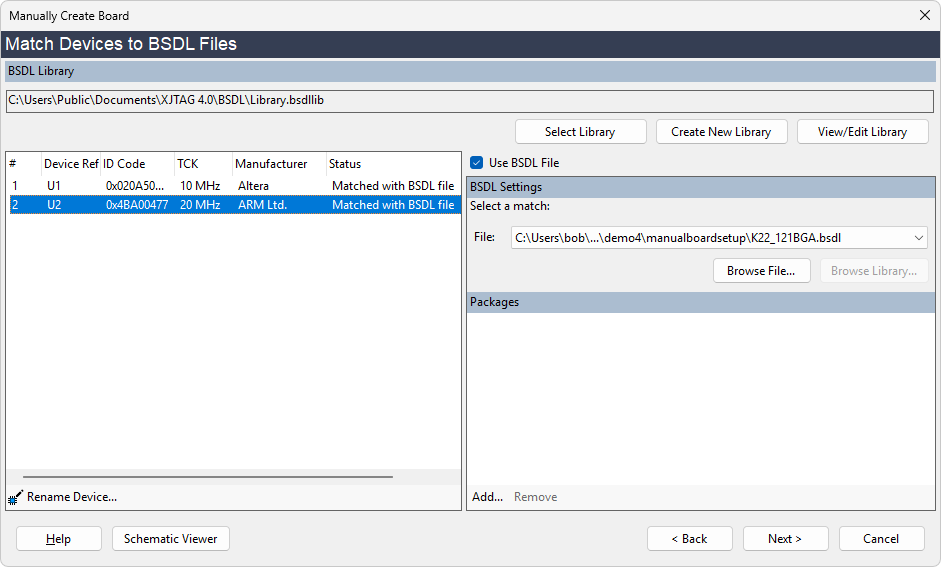 BSDL File Matching