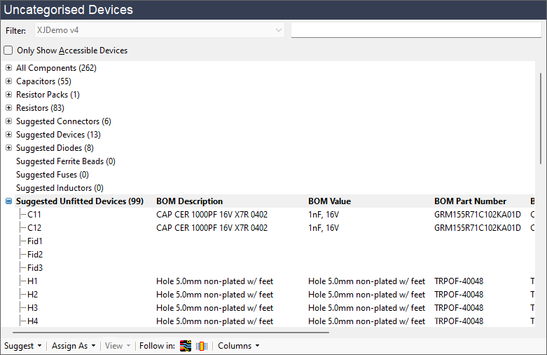 First set of suggested assignments