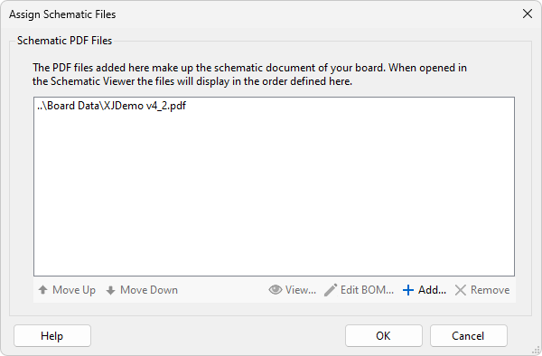 Schematic assigned screen
