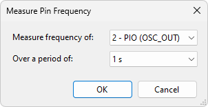 Measure frequency dialog