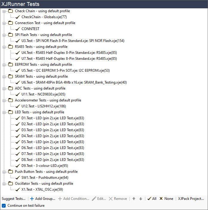 Test List After Device Categorisation