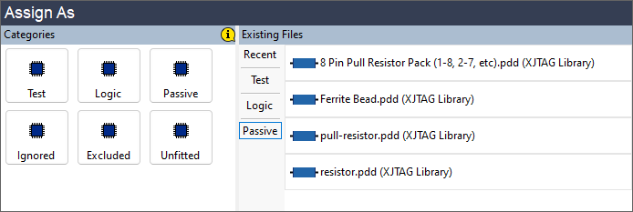 Files recently used to categorise devices