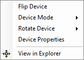 Chain View - Device Menu