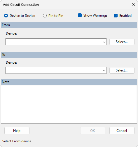 Add Connection dialog