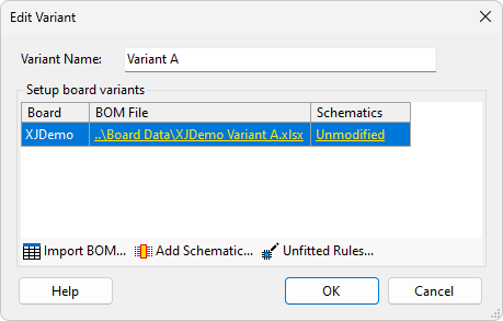 Add edit variant dialog