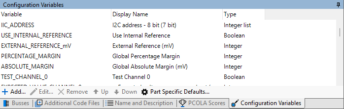 Configuration Variables