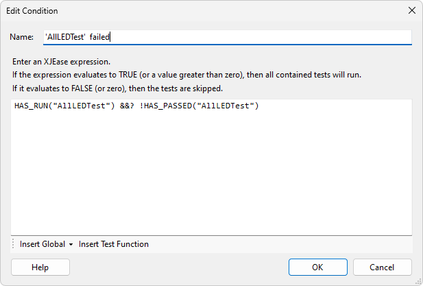 Edit Condition Dialog