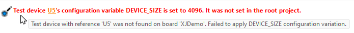 Invalid variation