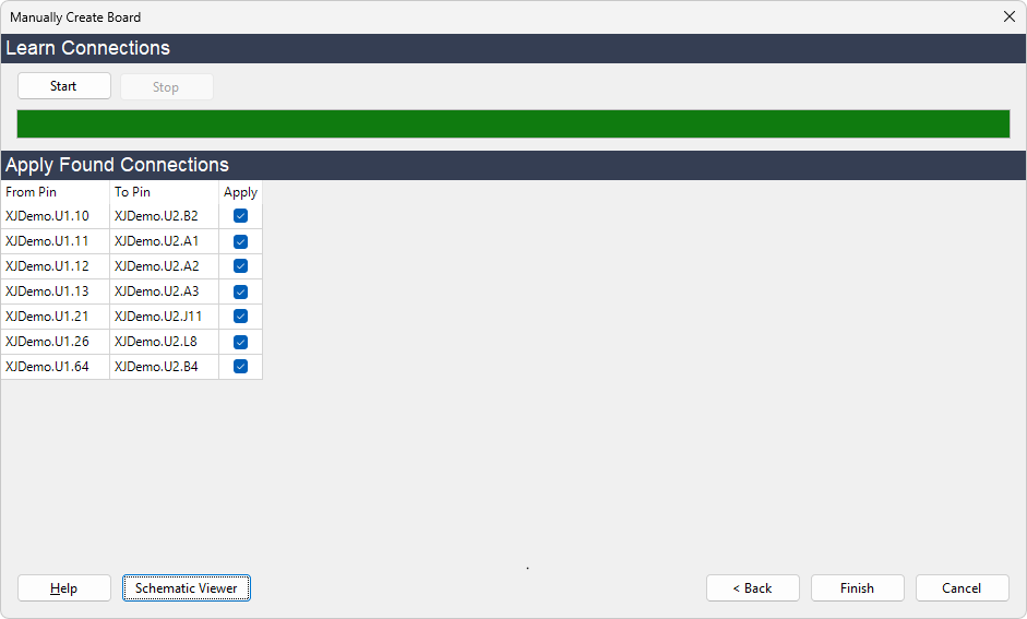 Learn connections control