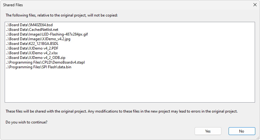 Shared Files Dialog