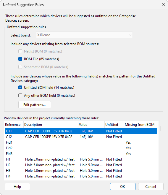 Assign Schematic Files Dialog