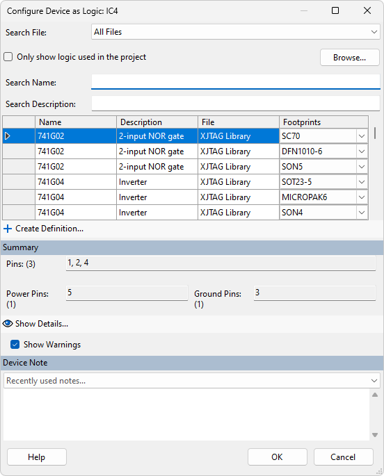 Adding a logic device