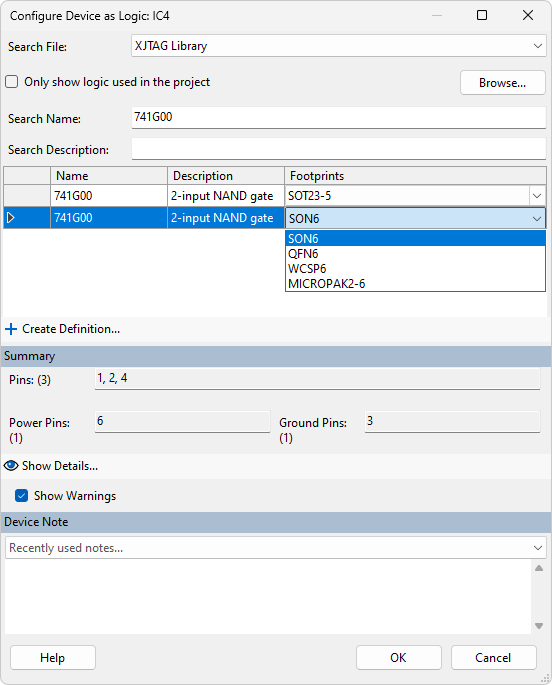 Adding a logic device