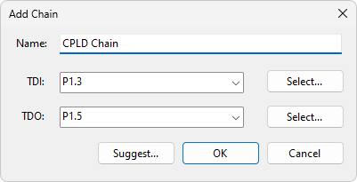 Add JTAG Chain Dialog