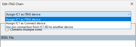 Configuring devices in the JTAG chain