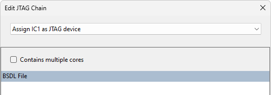 Configuring devices in the JTAG chain