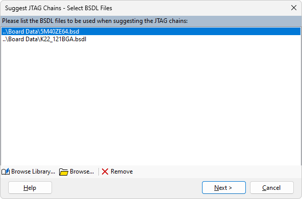 Select BSDL Files
