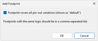 Add Footprint Dialog