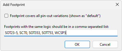 Add Footprint Dialog