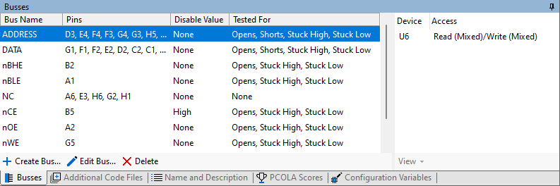 Editing the busses in a Device File