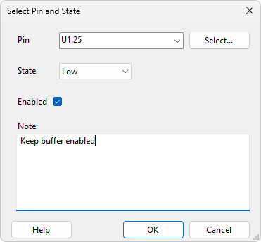 Adding a constant pin