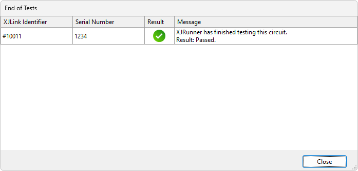 Confirm Pass dialog