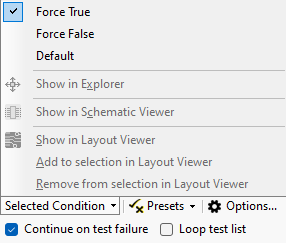 Selected Condition