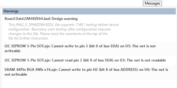 Messages tab