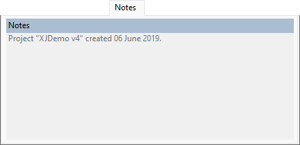 Notes tab